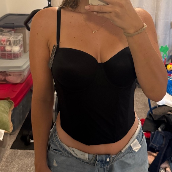 Fashion Nova Black corset bra new with tags - Picture 4 of 4